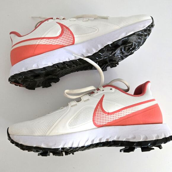Nike React Infinity Pro Golf Shoes – White/Coral – Men’s Size 7 - Picture 3 of 7